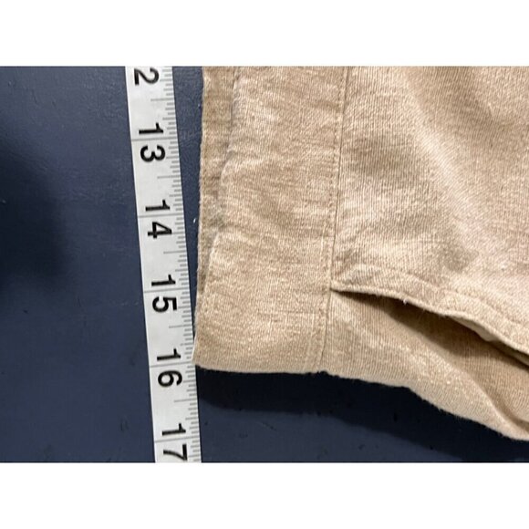 Gantos Linen Blend Drawstring  Shorts Medium Pockets lagenlook beachy boho resor - Picture 6 of 9